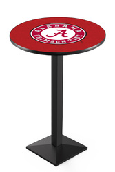 Alabama Crimson Tide L217 Black Winkle Logo Table