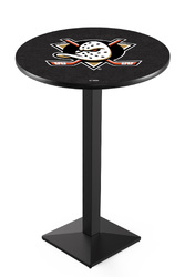 Anaheim Ducks L217 Black Winkle Logo Table