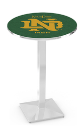 Notre Dame L217 Chrome Logo Table