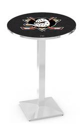 Anaheim Ducks L217 Chrome Logo Table