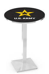 Army L217 Chrome Logo Table