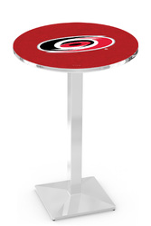 Carolina Hurricanes L217 Chrome Logo Table