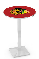 Chicago Blackhawks L217 Chrome Logo Table
