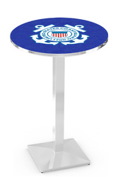 Coast Guard L217 Chrome Logo Table