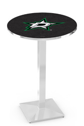 Dallas Stars L217 Chrome Logo Table