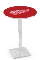 Detroit Red Wings L217 Chrome Logo Table