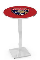 Florida Panthers L217 Chrome Logo Table