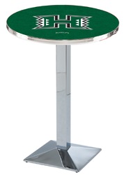 Hawaii L217 Chrome Logo Table