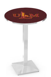 Louisiana Monroe L217 Chrome Logo Table