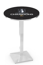 Vegas Golden Knights L217 Chrome Logo Table