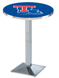 Louisiana Tech L217 Chrome Logo Table