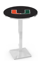 Miami L217 Chrome Logo Table
