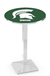 Michigan State L217 Chrome Logo Table