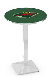 Minnesota Wild L217 Chrome Logo Table