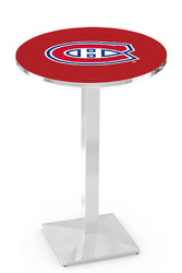 Montreal Canadiens L217 Chrome Logo Table