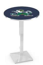 Notre Dame L217 Chrome Logo Table