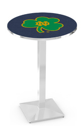 Notre Dame L217 Chrome Logo Table