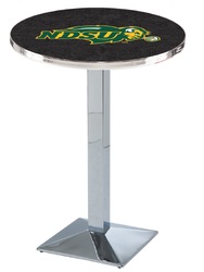 North Dakota State L217 Chrome Logo Table