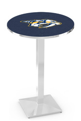 Nashville Predators L217 Chrome Logo Table