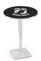 POW/MIA L217 Chrome Logo Table