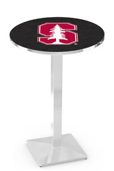 Stanford L217 Chrome Logo Table