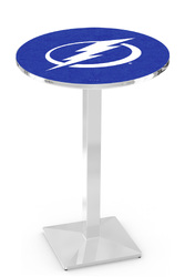 Tampa Bay Lightning L217 Chrome Logo Table