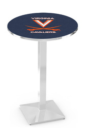 Virginia L217 Chrome Logo Table
