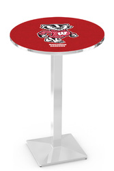 Wisconsin L217 Chrome Logo Table