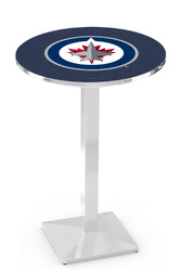 Winnipeg Jets L217 Chrome Logo Table