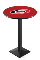 Carolina Hurricanes L217 Black Winkle Logo Table