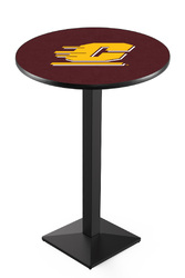 Central Michigan L217 Black Winkle Logo Table