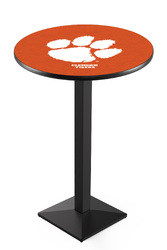 Clemson L217 Black Wrinkle Logo Table