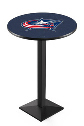 Columbus Blue Jackets L217 Black Wrinkle Logo Table