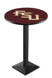 Florida State L217 Black Wrinkle Logo Table
