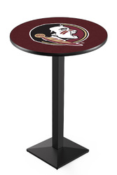 Florida State L217 Black Wrinkle Logo Table