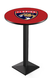Florida Panthers L217 Black Wrinkle Logo Table