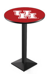 Houston L217 Black Wrinkle Logo Table