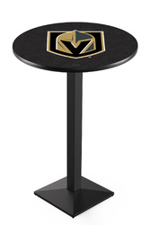 Vegas Golden Knights L217 Black Wrinkle Logo Table