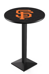 San Francisco Giants L217 Black Wrinkle Logo Table