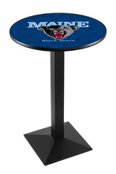 Maine L217 Black Wrinkle Logo Table