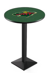 Minnesota Wild L217 Black Wrinkle Logo Table