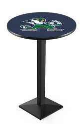 Notre Dame L217 Black Wrinkle Logo Table