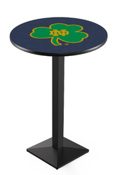 Notre Dame L217 Black Wrinkle Logo Table
