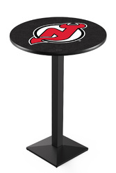New Jersey Devils L217 Black Wrinkle Logo Table