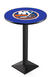 New York Islanders L217 Black Wrinkle Logo Table