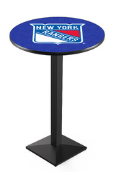 New York Rangers L217 Black Wrinkle Logo Table