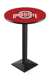 Ohio State L217 Black Wrinkle Logo Table