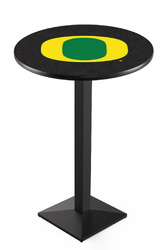 Oregon L217 Black Wrinkle Logo Table