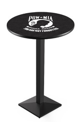 POW/MIA L217 Black Wrinkle Logo Table