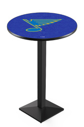 St. Louis Blues L217 Black Wrinkle Logo Table